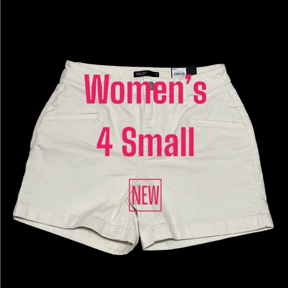 Women's Simply Vera Vera Wang 4 Small Shorts White Jeans Stretch Denim NWT - Picture 2 of 9